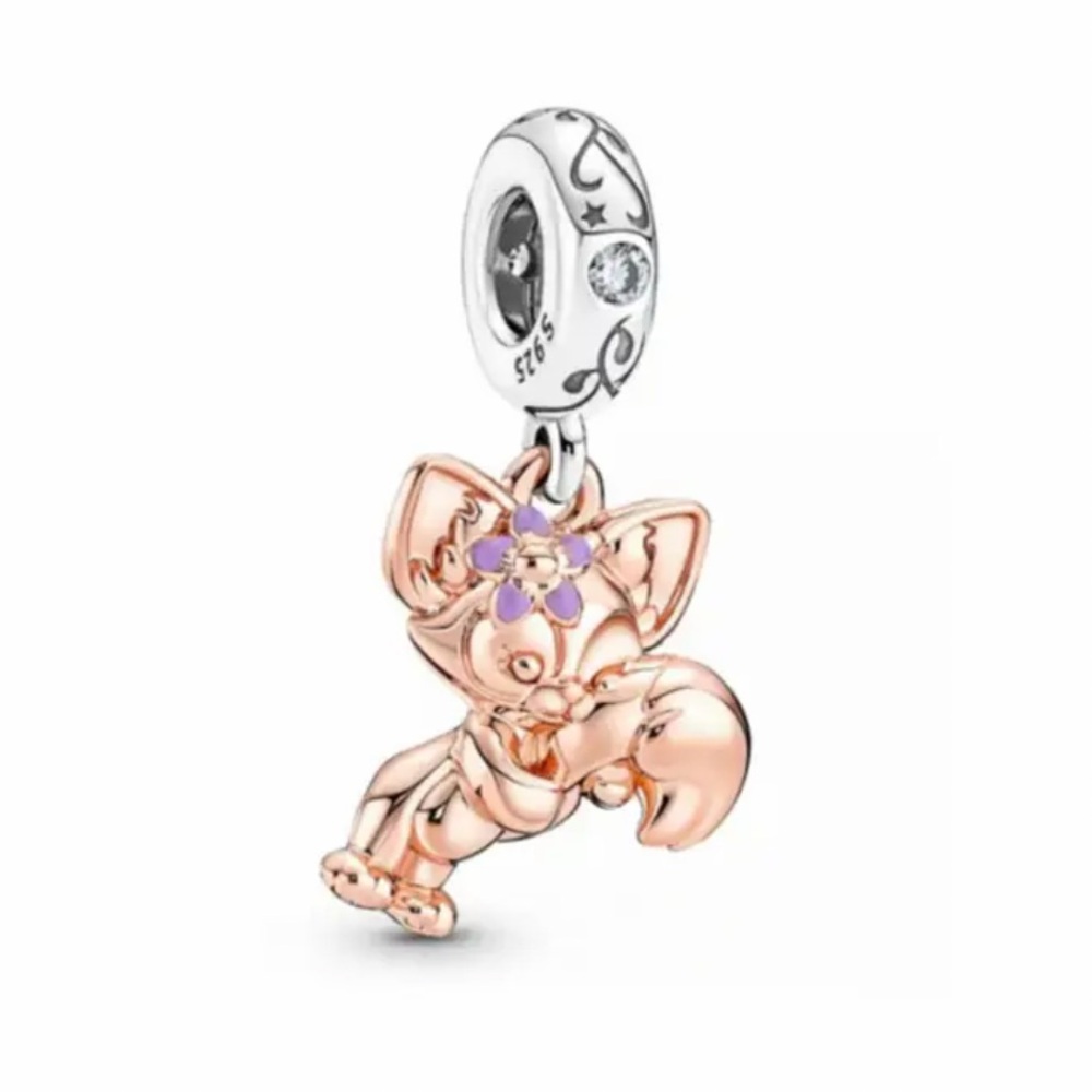 NWOT Hong Kong Disneyland Disney Linabell Charm Sterling Silver 925